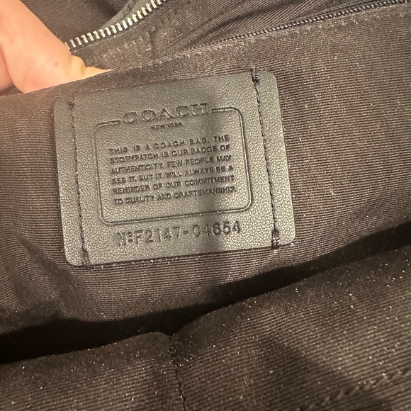 Coach black Nylon/leather backpack - Picture 6 of 11